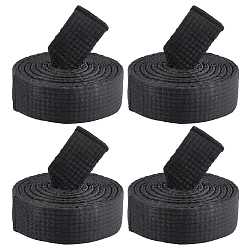 Black Polyester Taekwondo Belt, Martial Arts Perfomance Accessories, Black, 2000x40x6mm