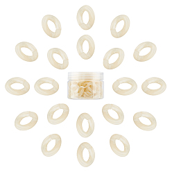 пшеница Акриловые связей кольца, разъемы для быстрой связи, для изготовления бордюрных цепей, Стиль имитация драгоценных камней, твист, цвет пшеницы, 23x16.5x5.5 мм, отверстие : 11.5x6 мм, 100 шт / коробка