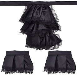Negro Conjunto de cuello y manga, accesorio de ropa, negro, 530~560 mm