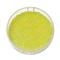 Лимонный шифон 100шт 1 набор стеклянных бусин, треугольные бусины, алмазные бусины прозрачные заостренные бусины, лимонный шифон, 3x3x2 мм, отверстие : 0.8 мм, о 100 шт / комплект