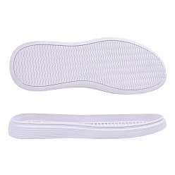 Белый Противоскользящая обувь из синтетического каучука, подошва на каблуке, износостойкая подошва с рельефным рисунком для ремонта ботинок, кожаные ботинки, белые, 298x107.5x31 мм