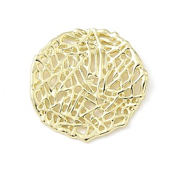 Плоский Круглый Подвески из сплава , стойки покрытие, золотые, плоско-круглые, 30x30x2 мм, отверстие : 1 мм