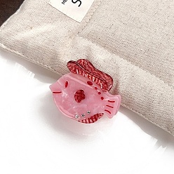 Fish Заколки для волос в форме когтей из ацетата целлюлозы, аксессуары для волос для женщин и девочек, морские животные, рыба, 45x55 мм