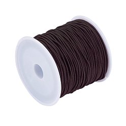 Coconut Brown Elastic Cord, Coconut Brown, 1mm, about 22.96 yards(21m)/roll