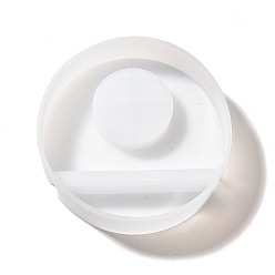 Белый Плоские круглые силиконовые формы для свечей своими руками, для изготовления ароматических свечей, День святого Валентина, белые, 100x26 мм, внутренний диаметр: 95.5 мм