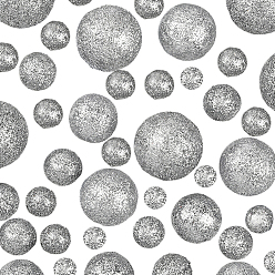 Серебро 160 шт. 10 стили блестящие пенопластовые шарики для творчества, круглые, для изготовления рождественских поделок своими руками, серебряные, 12~28 мм