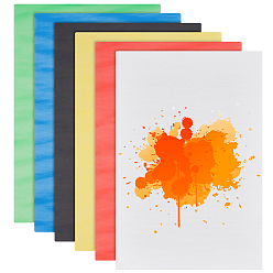 (52) Непрозрачная лаванда 6шт. 6 цвета пенокартона, строительные материалы для моделей, прямоугольные, разноцветные, 305x199x5 мм, 1 шт / цвет