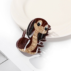 Кокосово-Коричневый Заколки для волос в форме когтей из ацетата целлюлозы, змея, аксессуары для волос для женщин и девочек, кокосового коричневый, 79x62 мм