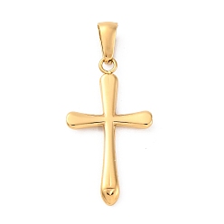 Золотой 304 подвески из нержавеющей стали, крест прелести, ионное покрытие (ip), золотые, 29x16x2.5 мм, отверстие : 5.9x3.4 мм