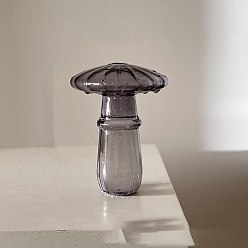 Серый Вазы лэмпворк, украшения для дома, гриб, серые, 90x120 мм