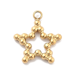 Настоящее золото 14K Ионное покрытие (ip) 304 брелоки из нержавеющей стали, в главной роли, реальный 14 k позолоченный, 14x12x1.5 мм, отверстие : 1.4 мм