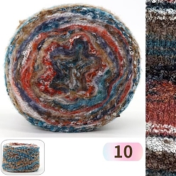 Разноцветный 2-слойная шерстяная пряжа, для вязания спицами и крючком, красочный, 1.5 мм