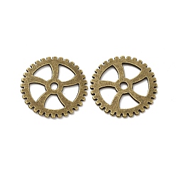 Античная Бронза Подвески в стиле стимпанк из тибетского сплава, без кадмия и без свинца, передача, античная бронза, 31x1 мм, Отверстие : 4 мм , около 257 шт / 1000 г