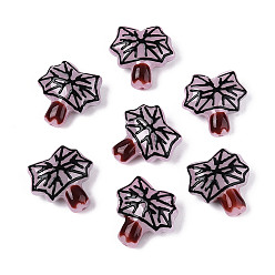 чертополох Эмалевые бусины ручной работы в технике лэмпворк, дерево, чертополох, 20~21x20~21.1x8.9~9.2 мм, отверстие : 0.9~1.2 мм