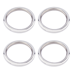 Stainless Steel Color 304 Stainless Steel Linking Rings, O Ring for Macrame Craft, Stainless Steel Color, 119x15mm, Inner Diameter: 92mm