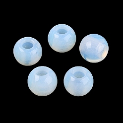 Опал Opalite бисер, гладкая рондель, бусины с большим отверстием, 20~20.5x17~18 мм, отверстие : 7.5~8.5 мм