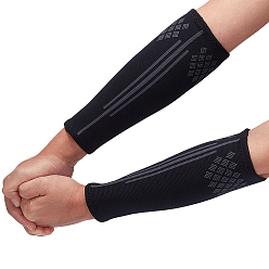 Черный Ацетатные нейлоновые волейбольные налокотники, Защитные накладки на локоть для женщин, чёрные, 241x73~90x4 мм