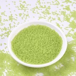 (RR143F) Matte Transparent Chartreuse Миюки круглые бусины рокайль, японский бисер, 11/0, (rr 143 f) матовый прозрачный шартрез, 2x1.3 мм, Отверстие : 0.8 мм , около 5500 шт / 50 г