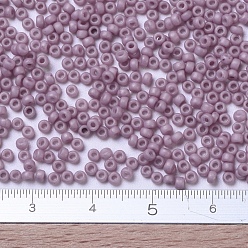 (RR2024) Matte Opaque Dusty Orchid MIYUKI Round Rocailles Beads, Japanese Seed Beads, 11/0, (RR2024) Matte Opaque Dusty Orchid, 2x1.3mm, Hole: 0.8mm, about 5500pcs/50g