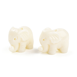 Кукурузный Шелк Окрашенные слон синтетический коралловые бусы, цвет колоса кукурузы, 10x15x9.5 мм, отверстие : 2 мм