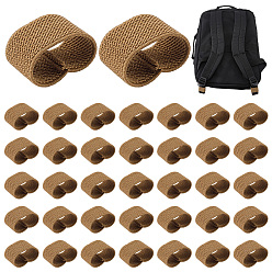 Tan 40Pcs Nylon Loop Keepers, Men's Belt Buckle Accessories, Ring, Tan, 48x20x3.6mm