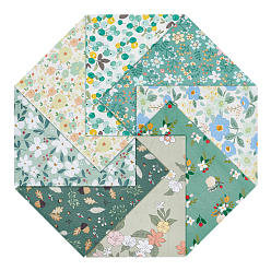 (52) Непрозрачная лаванда Хлопковая фабрика, аксессуары, цветочным узором, разноцветные, 500x395x0.1 мм, 8 шт / комплект