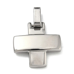 Нержавеющая Сталь Цвет 304 подвески из нержавеющей стали, крест прелести, с 201 держателями для ледоруба из нержавеющей стали, цвет нержавеющей стали, 20.5x20.5x4.5 мм, отверстие : 7.5x4.5 мм