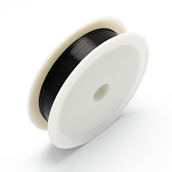 Черный Круглая медная проволока для изготовления ювелирных изделий, чёрные, 24 датчик, 0.5 мм, около 22.96 футов (7 м) / рулон, 10 рулонов / набор