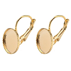 Настоящее золото 14K Латунная фурнитура Leverback для серег, серьги с круглым лотком, без кадмия и без свинца, реальный 14 k позолоченный, 21.5x13x12 мм, штифты : 0.8 мм