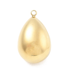 Teardrop 316 хирургические подвески из нержавеющей стали, реальный 18 k позолоченный, слеза, 25x15.5 мм, отверстие : 1.8 мм