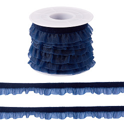 Прусский Синий 5 метров эластичной бархатной органзовой ленты, берлинская лазурь, 5/8 дюйм (15 мм)