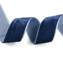 Морской Синий Бархатная лента, одна сторона, для подарочной упаковки, оформление партии, Marine Blue, 1 дюйм (25 мм), о 10 ярдов / крен