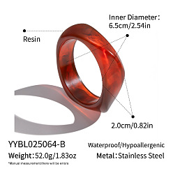 Темно-Красный Винтажные браслеты из смолы для женщин, самородки, темно-красный, внутренний диаметр: 2.13 дюйм (5.4 см)