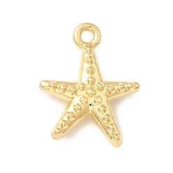 Морская звезда 304 подвески из нержавеющей стали, обереги от морских организмов, золотые, морская звезда, 15.5x13x3.5 мм, отверстие : 1.4 мм