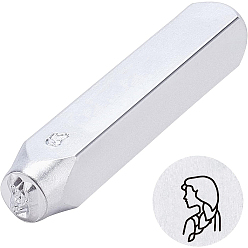 Дева Железные штампы, инструменты для штамповки, для кожгалантереи, 12 узоры созвездий, Дева, 65.5x10 мм