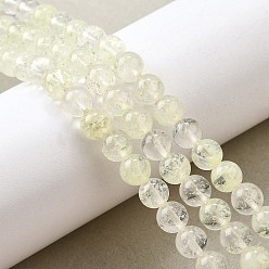 Светло-желтый Арбуз камень стеклянные бусы пряди, круглые, светло-желтый, 6 мм, отверстие : 0.8~0.9 мм, около 66~67 шт / нитка, 15.67~15.75 дюйм (39.8~40 см)