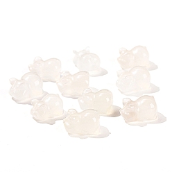 Натуральный Агат Резные бусины из натурального агата, свинья, 17x12 мм