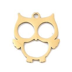 Настоящее золото 18K 201 подвески из нержавеющей стали, овальные амулеты, реальный 18 k позолоченный, 16.5x14.5x1 мм, отверстие : 1.4 мм