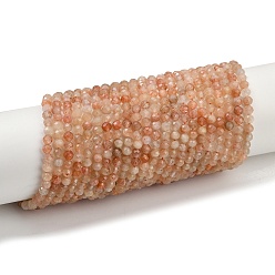 Другие Нефриты Бусы из натурального золота, граненые круглые, 4 мм, отверстие : 0.5 мм, около 106~107 шт / нитка, 15.35'' (39 см) ~ 15.55'' (39.5 см)