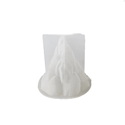 Белый Формы для свечей в форме конуса своими руками, формы для литья смолы, для уф-смолы, пищевой, белые, 80x68 мм