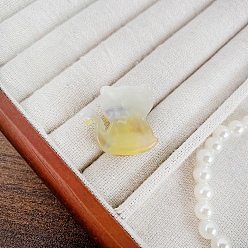 Желтый Заколки для волос с когтями из ацетата целлюлозы (смола), аксессуары для волос для девочек и женщин, желтые, 25x22 мм