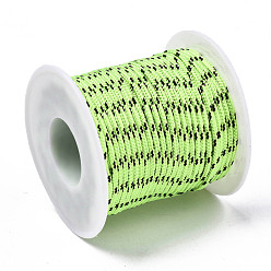 Бледно-Зеленый Универсальный шнур из полиэстера, для изготовления веревочных браслетов или шнурков для ботинок, бледно-зеленый, 2 мм, около 21.87 ярдов (20 м) / рулон
