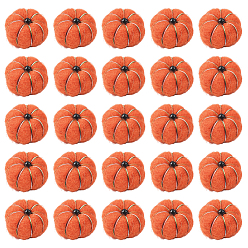 Оранжево-Красный 36 шт. ручная работа, валяние шерсти иглой в виде тыквенных украшений, для демонстрации украшений к Хэллоуину своими руками, оранжево-красный, 20~21x14~15 мм