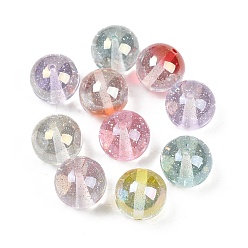 (52) Непрозрачная лаванда Прозрачный бисер cmолой, круглые, с блеском порошок, разноцветные, 16.5 мм, отверстие : 2 мм