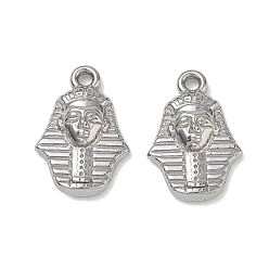 Stainless Steel Color 304 Stainless Steel Pendants, Pharaoh Charms, Stainless Steel Color, 16x11x3mm, Hole: 1.5mm