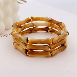 Перу Браслеты из акрила и бамбука для женщин, Перу, внутренний диаметр: 2-1/4 дюйм (5.8 см)