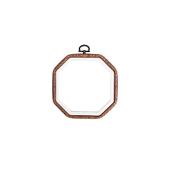 Шестиугольник Пяльцы для вышивки крестом из абс-пластика, вышитая рамка дисплея, аксессуары для швейных инструментов, шестиугольник, 140x140 мм