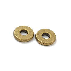 Античная Бронза Сплавочные бусины, без кадмия и без свинца, плоско-круглые, античная бронза, 8x1.5 мм, отверстие : 2.5 мм, Около 2631 шт / 1000 г