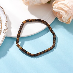 Тигровый глаз Браслеты из натуральных бусин тигрового глаза для мужчин и женщин, внутренний диаметр: 2 дюйм (5.1 см)