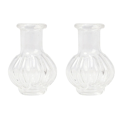 Прозрачный Прозрачные контейнеры для стеклянных шариков, тыква, прозрачные, 1.7x2.55 см, Внутренний диаметр: 0.57 cm